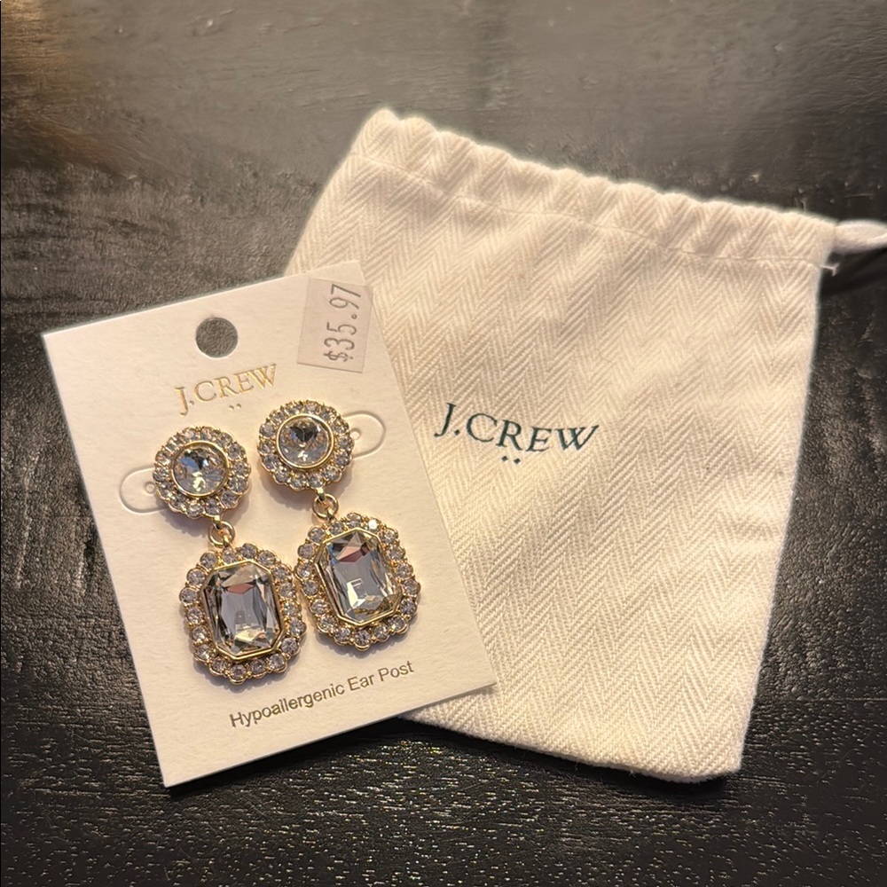 J. Crew Gold and Silver Vintage-Inspired Earrings